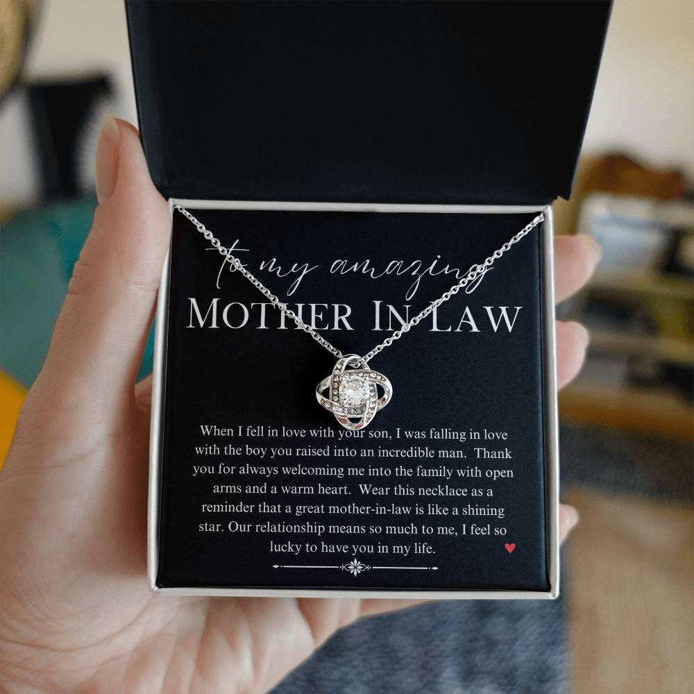 Necklace, Pendant, Love Knot-Mother in Law