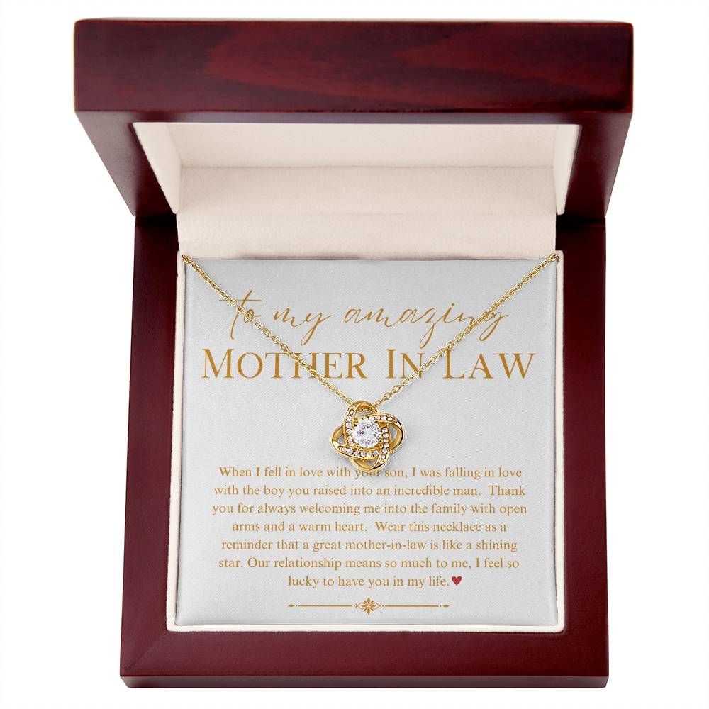 Necklace, Pendant, Love Knot-Mother in Law