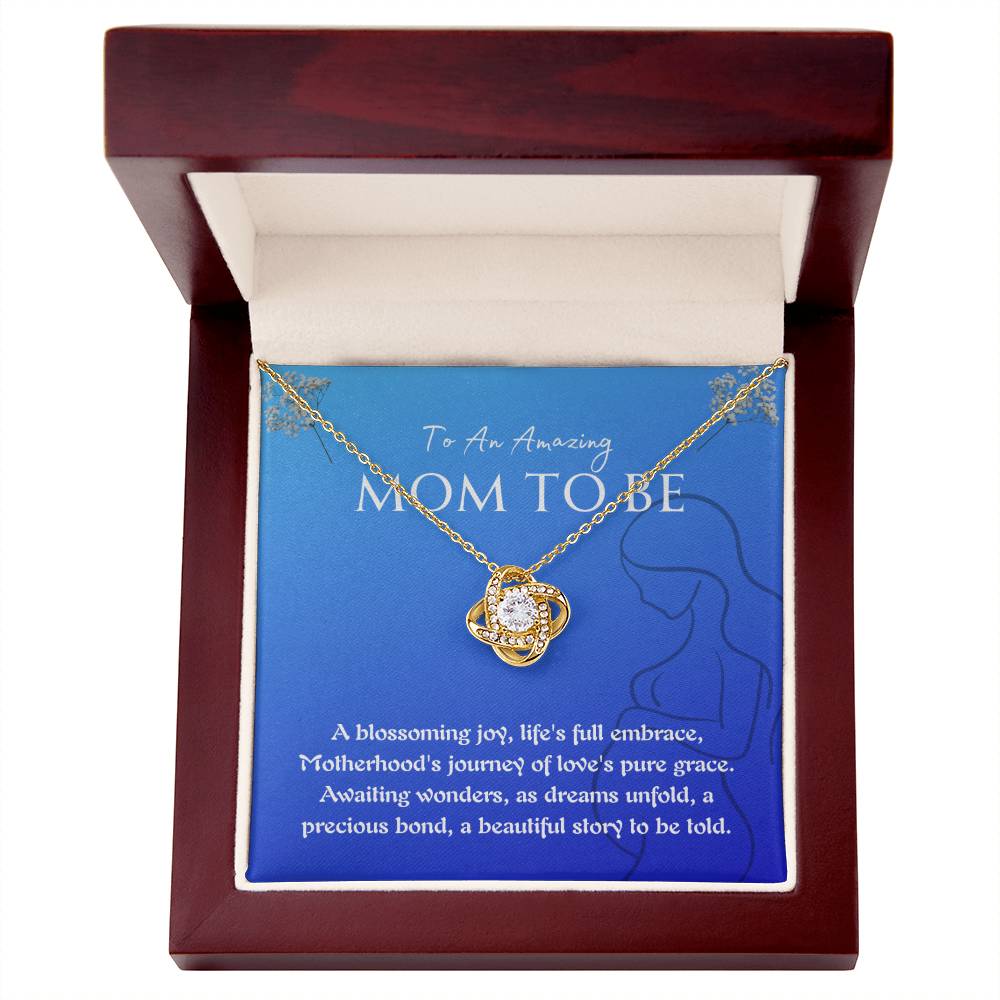 Necklace, Pendant, Love Knot-Mom to Be