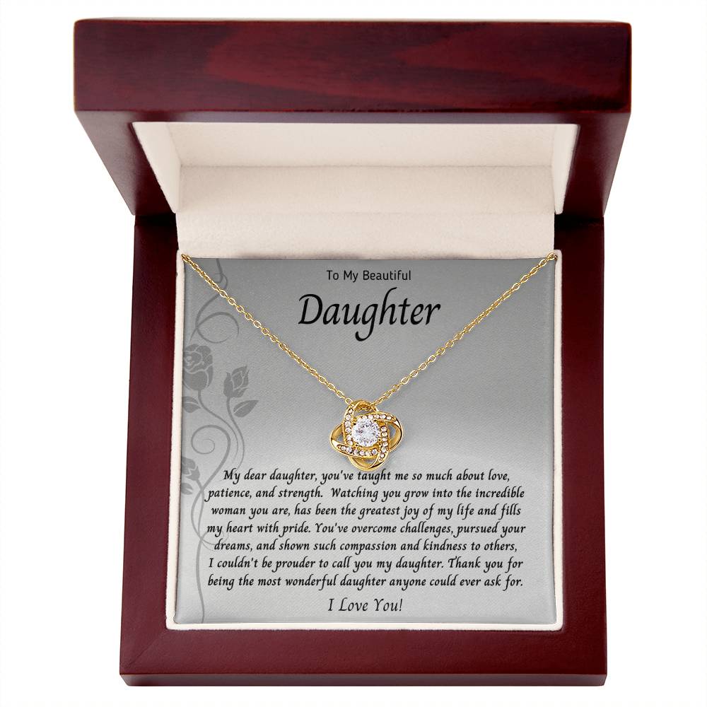 Necklace, Pendant, Love Knot-Daughter