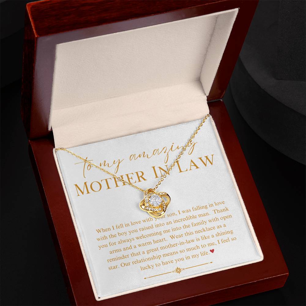 Necklace, Pendant, Love Knot-Mother in Law