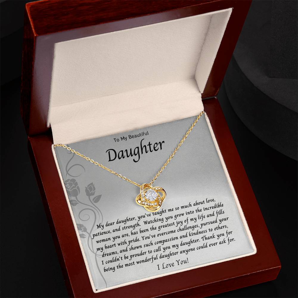 Necklace, Pendant, Love Knot-Daughter