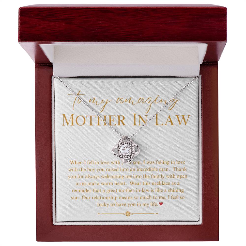 Necklace, Pendant, Love Knot-Mother in Law