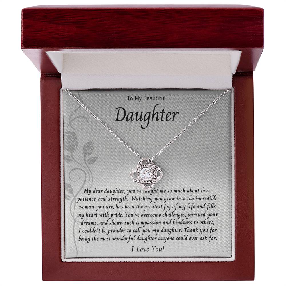 Necklace, Pendant, Love Knot-Daughter