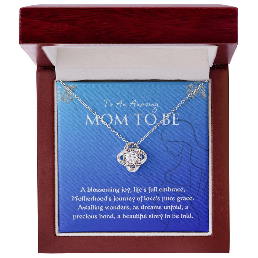 Necklace, Pendant, Love Knot-Mom to Be