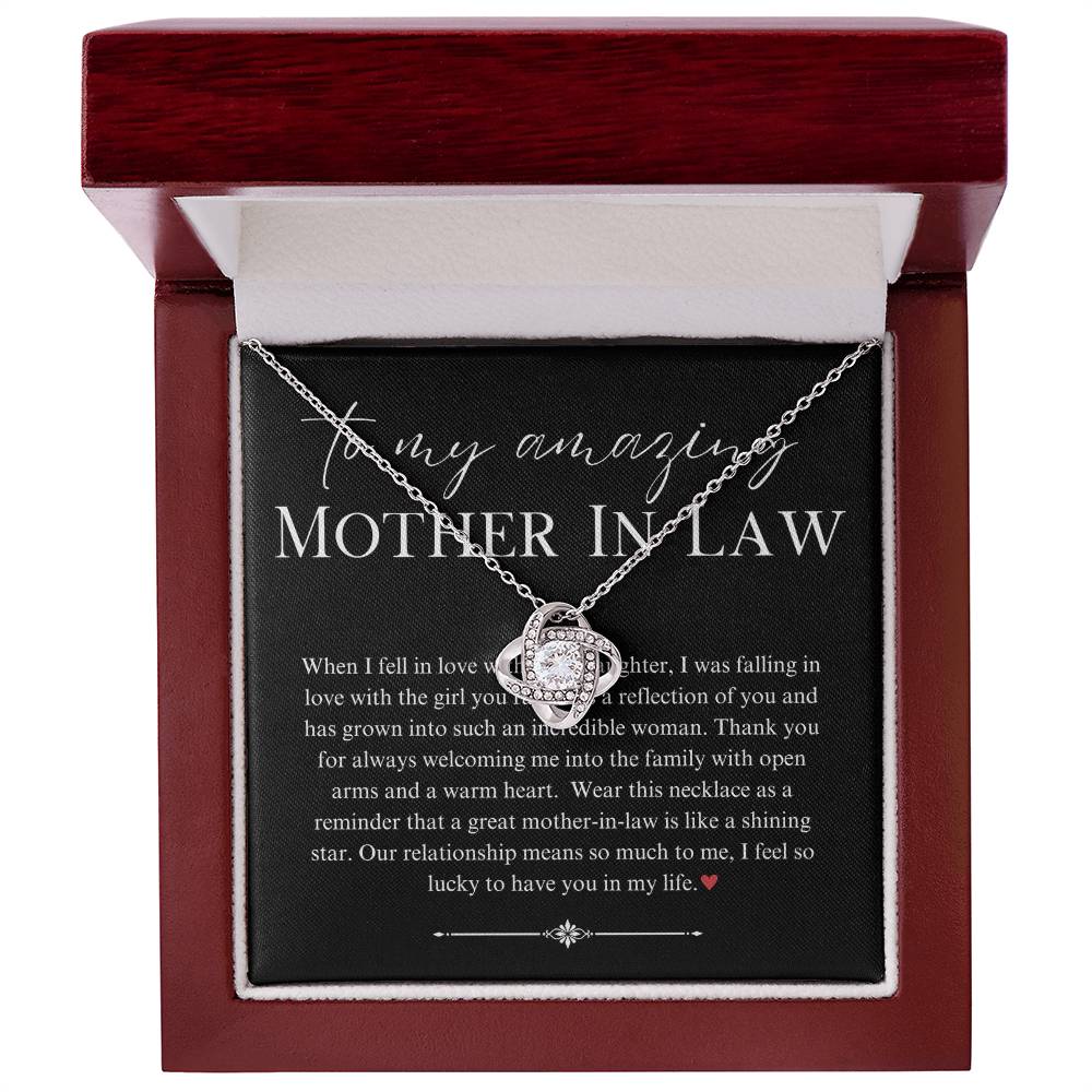 Necklace, Pendant, Love Knot-Mother in Law (from groom)