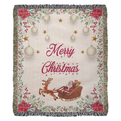 Blanket, Photo, Fringed-Merry Christmas