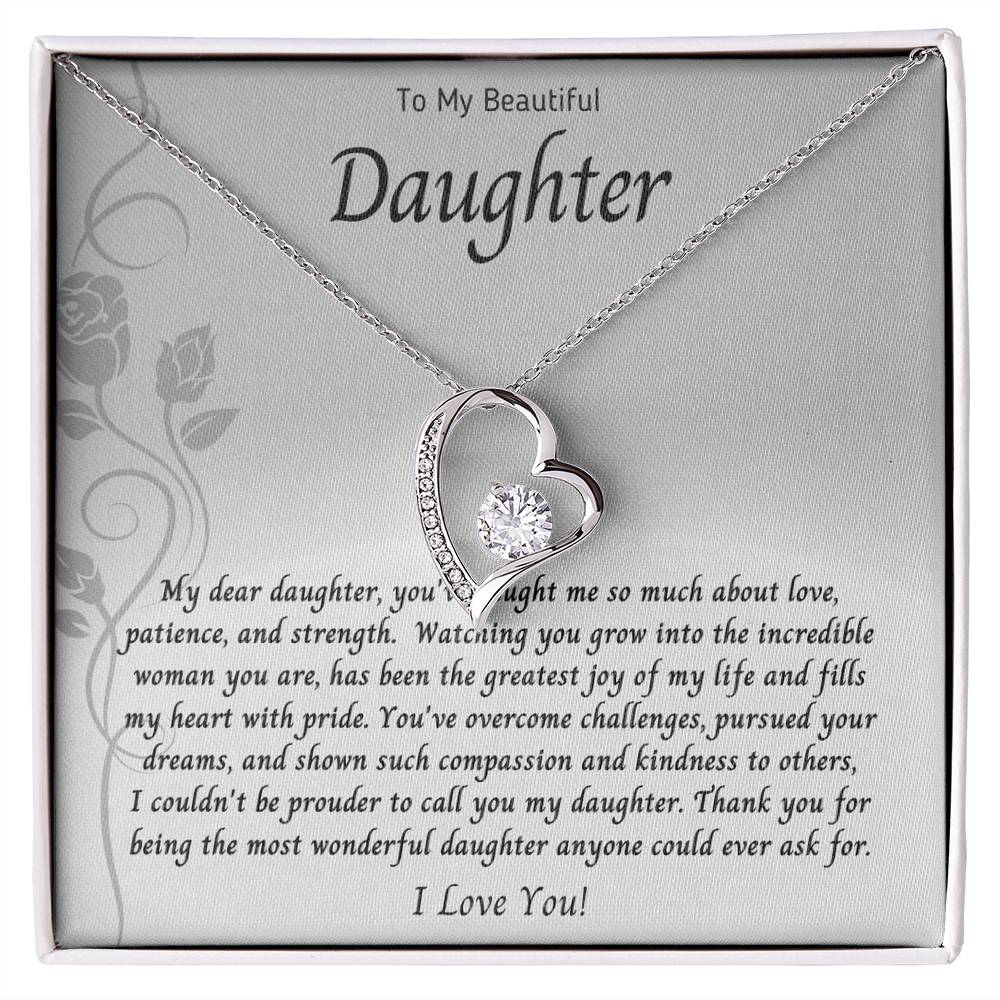 Necklace, Pendant, Heart-Daughter