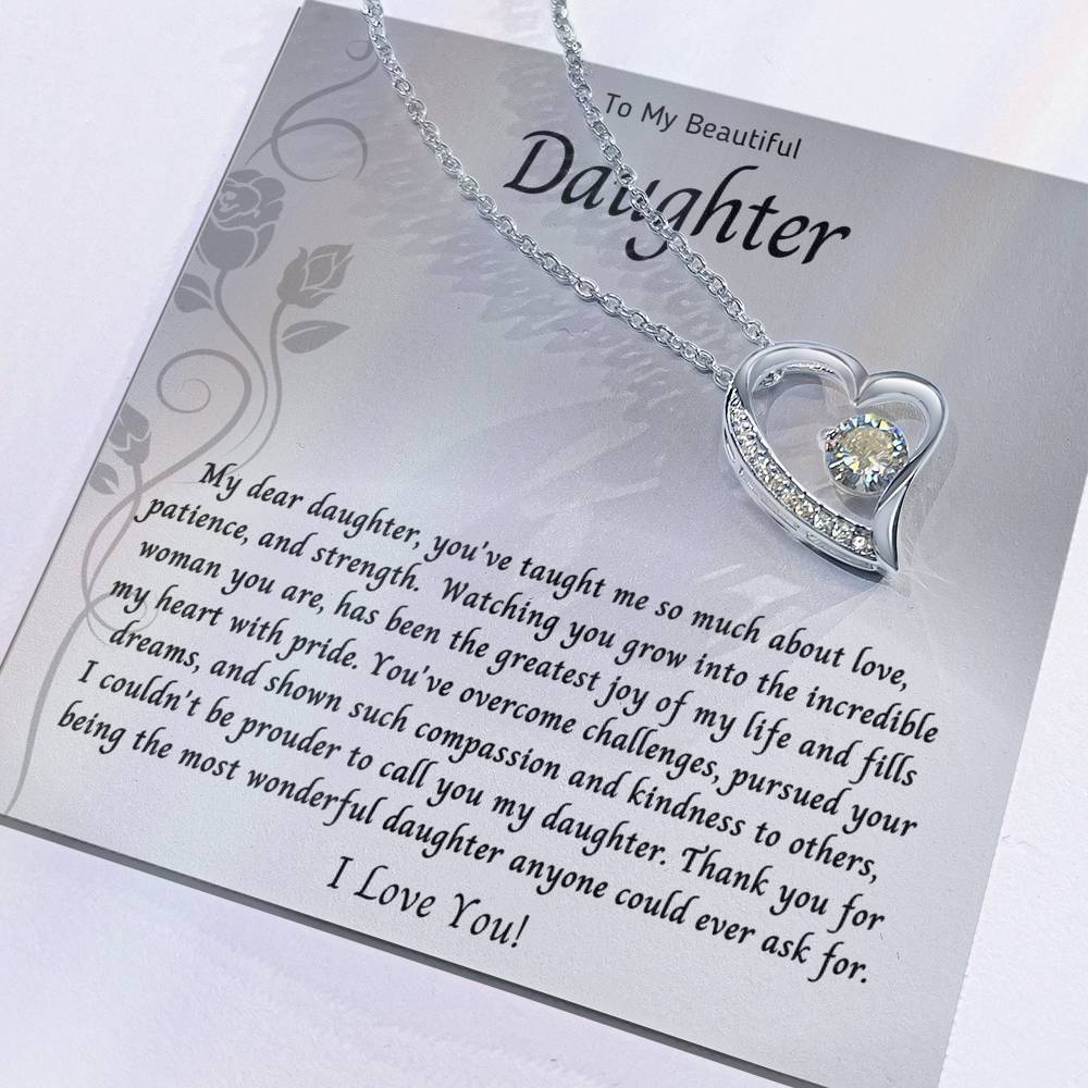 Necklace, Pendant, Heart-Daughter