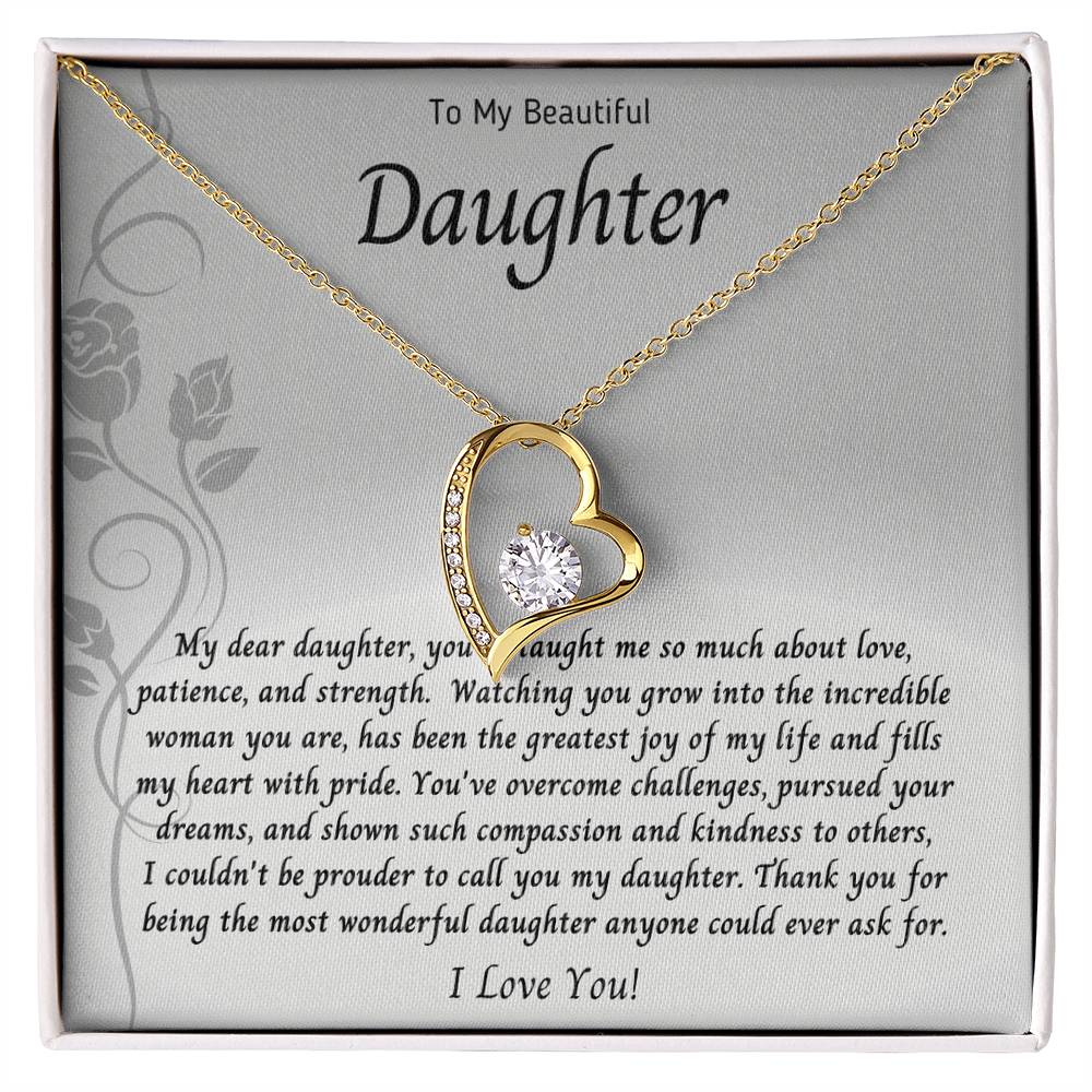 Necklace, Pendant, Heart-Daughter