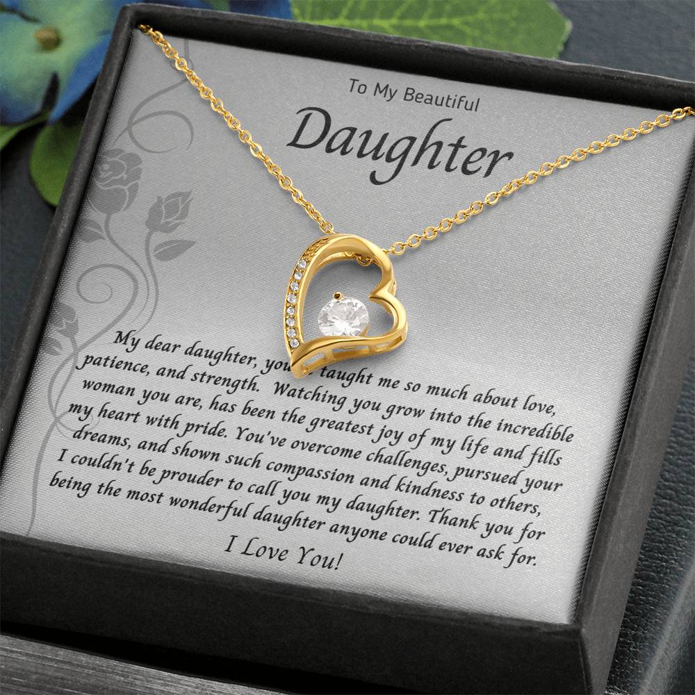 Necklace, Pendant, Heart-Daughter